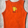 Pokemon Pikachu Rachel Tank Tanks Burger Bae XS Bright Orange 