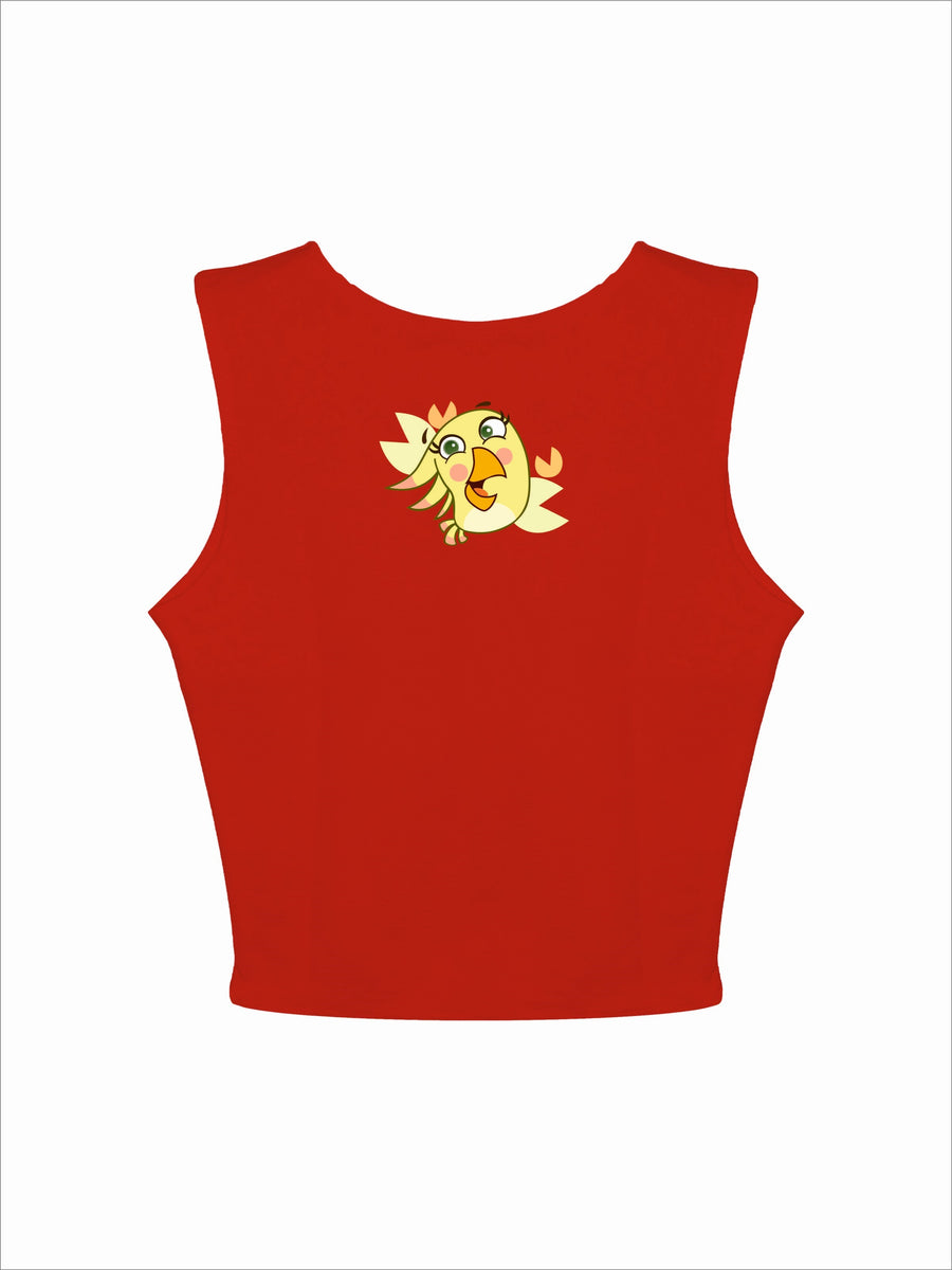 Angry Bird Poppy - Burge Bae Sleeveless Rachel Tank For Women