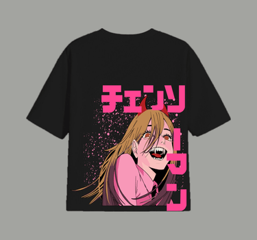 Power - Chainshawman Drop Sleeved Unisex Tee - BurgerBae