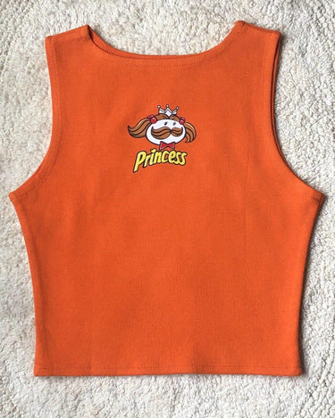 Pringle Princess Rachel Tank Tanks Burger Bae XS Bright Orange 