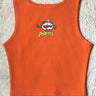 Pringle Princess Rachel Tank Tanks Burger Bae XS Bright Orange 