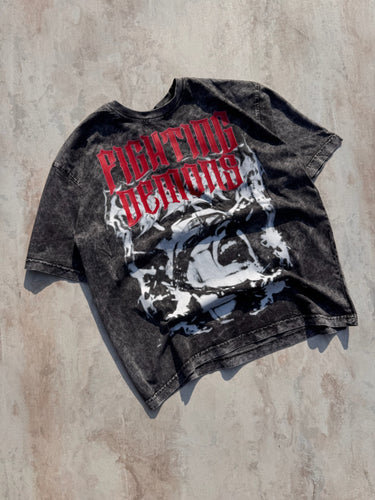 Warborn Acid Wash Drop Sleeved Tee for Men & Women