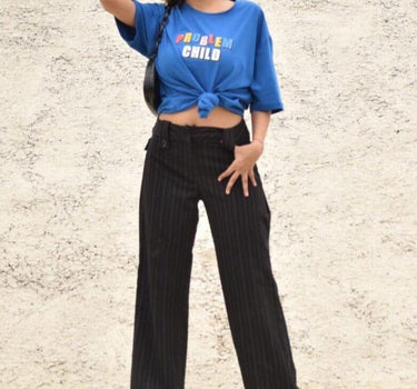 Problem Child Oversized Tee (T-shirt) Oversized T-shirt Burger Bae Free Size Cobalt Blue 