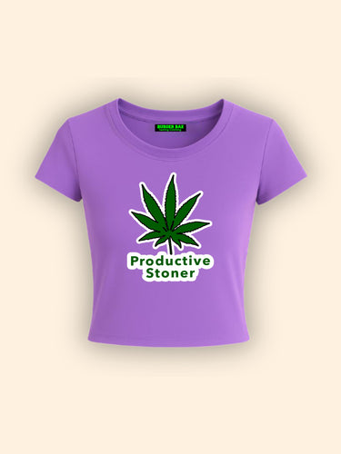 Productive Stoner It Girl Baby tee for Women