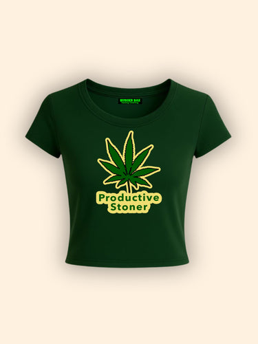 Productive Stoner It Girl Baby tee for Women