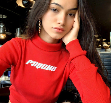 Psycho Turtleneck Turtle-Necks Burger Bae XS Red 