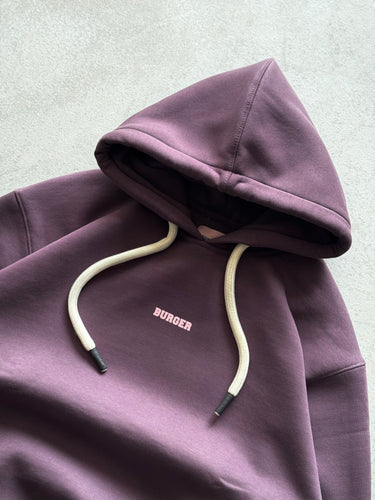 PLUM : Ye Burger Logo Heavyweight Baggy Hoodie For Men and Women