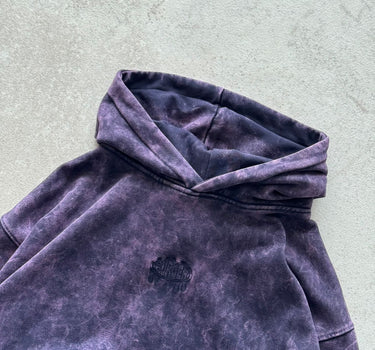 BlackBerry Purple Acid wash Hoodie