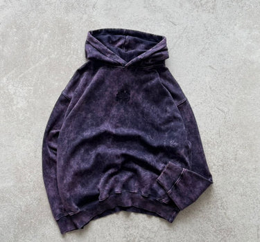 BlackBerry Purple Acid wash Hoodie