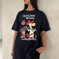 Quick Draw Mcgraw Oversized Tee (T-shirt) Oversized T-shirt Burger Bae 