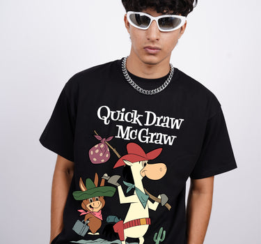 Quick Draw McGraw : Burger Bae Oversized  Tee For Men and Women