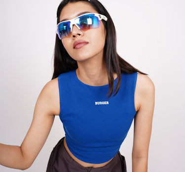 Minimal Burger Logo: Burger Bae Sleeveless Rachel Tank For Women