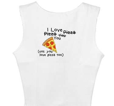 I Love Pizza : Burger Bae Sleeveless Rachel Tank For Women