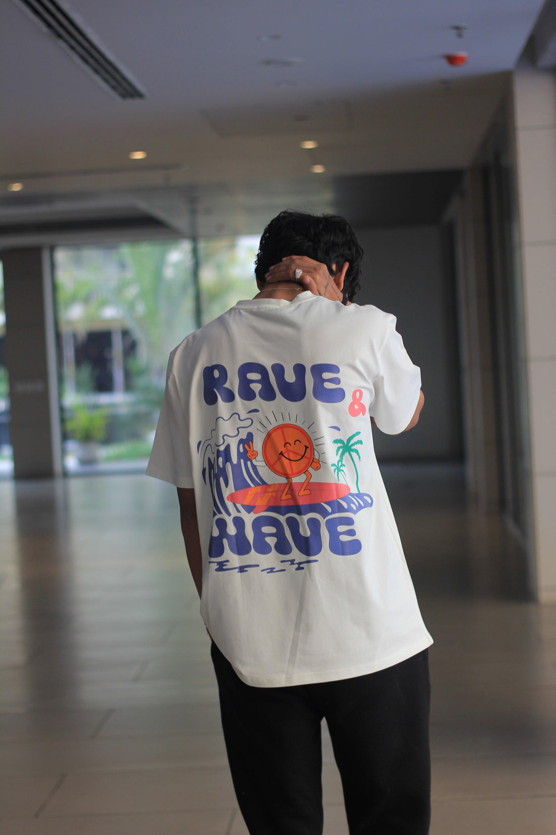 Rave & Wave oversized Unisex Tee (T-shirt) - BurgerBae
