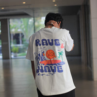 Rave & Wave oversized Unisex Tee (T-shirt) - BurgerBae