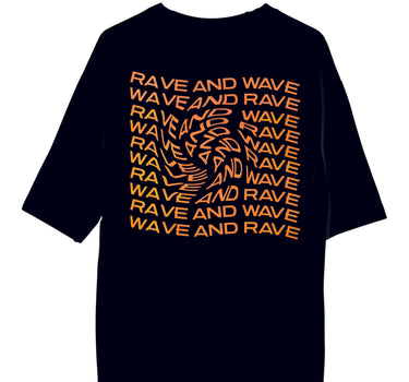 Rave & Wave (Holographic): Burger Bae Drop sleeved Unisex Tee