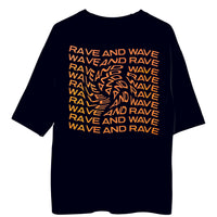 Rave & Wave (Holographic)- Burger Bae Drop sleeved Unisex Tee