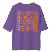 Rave & Wave (Holographic)- Burger Bae Drop sleeved Unisex Tee