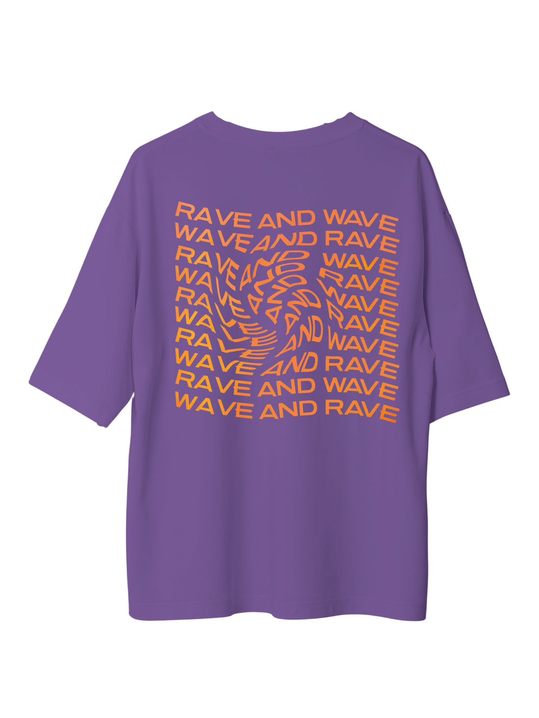 Rave & Wave (Holographic)- Burger Bae Oversized Unisex Tee