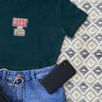Rest In Piss - Baby Tee (T-shirt) Tops Burger Bae L Bottle Green 