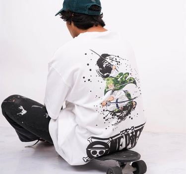 Roronoa zoro - One Piece Drop Sleeved Tee (T-shirt For Men) - BurgerBae