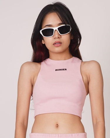 Racer Tanks All Colors Tanks Burger Bae XS Baby Pink 