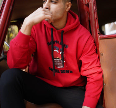 Santa Goes Down Hoodie For Men Hoodies Burger Bae 