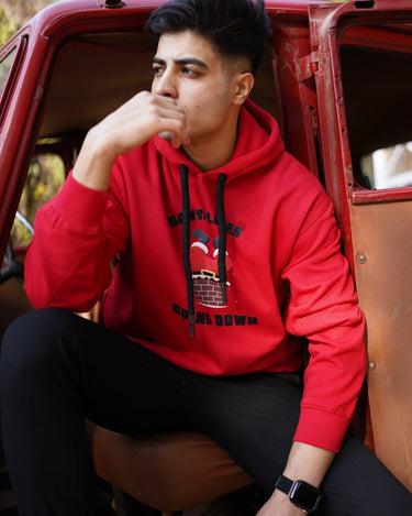 Santa Goes Down Hoodie For Men Hoodies Burger Bae 