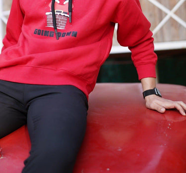 Santa Goes Down Hoodie For Men Hoodies Burger Bae 