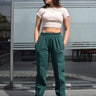 Scarlet Set (Gigi Tee+New York Pants) Co-ord set Burger Bae XS Beige-BottleGreen 