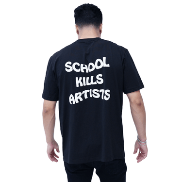 School Kills Artists (Glow In Dark) Regular Tee (T-shirt) For Men - BurgerBae