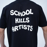 School Kills Artists (Glow In Dark) Regular Tee (T-shirt) For Men - BurgerBae