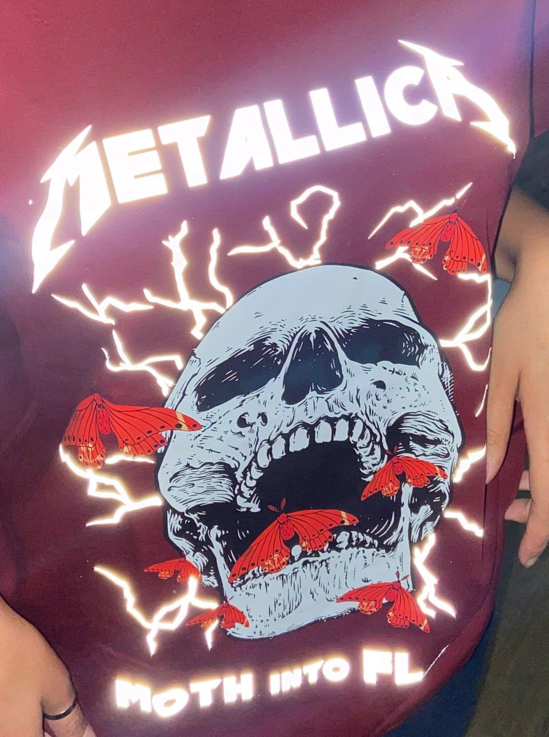 Screaming Metallica Reflective Tee (T-shirt) T-shirt Burger Bae 