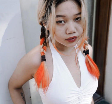 Scrunchie Top Tops Burger Bae XS White 