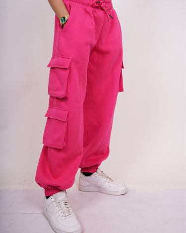 Hot Pink Seoul Cargo Tracks For Men And Women – BurgerBae