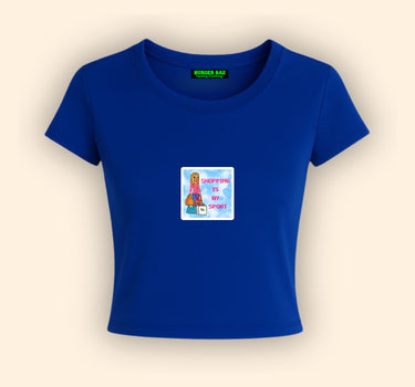 Shopping is my sport It Girl Baby tee for Women