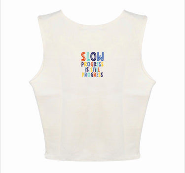 Slow Progress Is Still Progress : Burger Bae Sleeveless Rachel Tank For Women