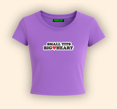 Small T**s Big Heart It Girl Baby tee for Women