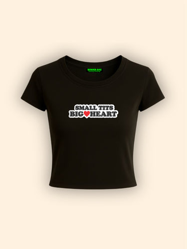 Small T**s Big Heart It Girl Baby tee for Women