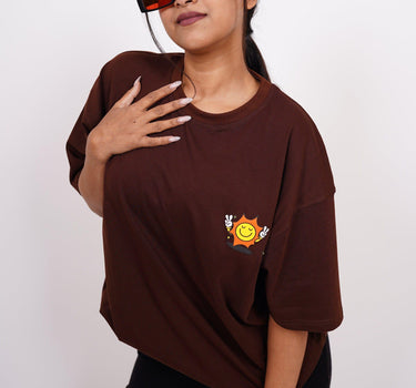 Stay Sunny Oversize Tee Oversized T-shirt Burger Bae 