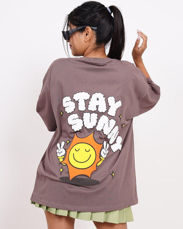 Stay Sunny Oversize Tee Oversized T-shirt Burger Bae 