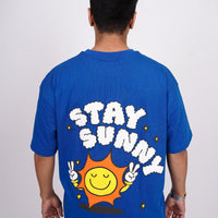 Stay Sunny - Drop-Sleeved Tee (T-shirt) For Men - BurgerBae