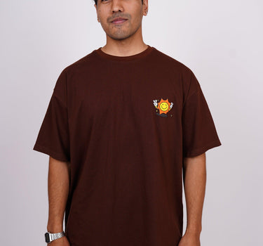 Stay Sunny - Drop-Sleeved Tee (T-shirt) For Men - BurgerBae