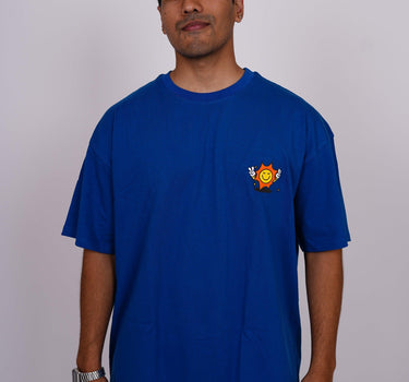 Stay Sunny - Drop-Sleeved Tee (T-shirt) For Men - BurgerBae