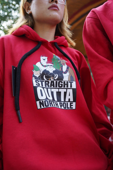 Straight Outta Northopole Hoodie For Women Sweatshirt Burger Bae 