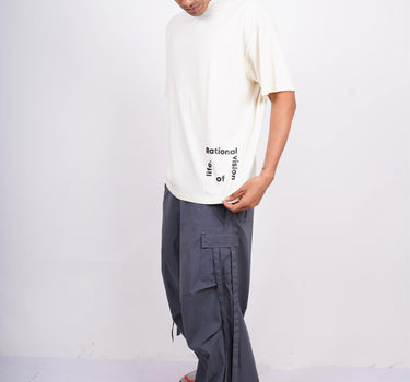 Surreal Round Neck Drop Sleeved Oversized Tee (T-shirt) - BurgerBae