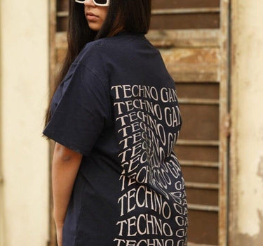 Techno Gang Oversized Tee (T-shirt) Oversized T-shirt Burger Bae 