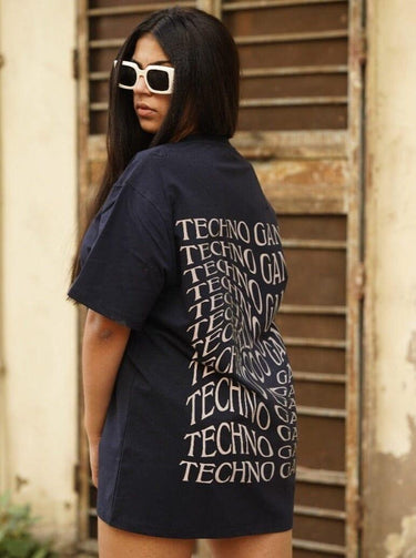 Techno Gang Oversized Tee (T-shirt) Oversized T-shirt Burger Bae 