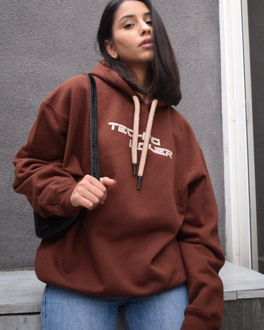 Techno Lover Heavyweight Baggy Hoodie For Men and Women – BurgerBae