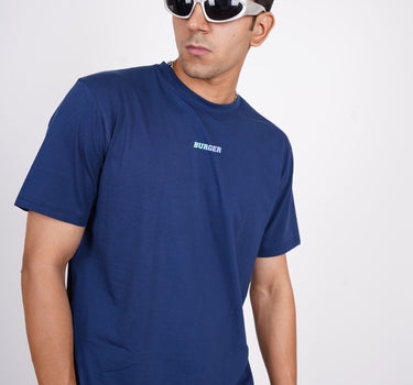 Rave And Wave Silver Holographic  : Burger Bae Oversized  Tee For Men and Women